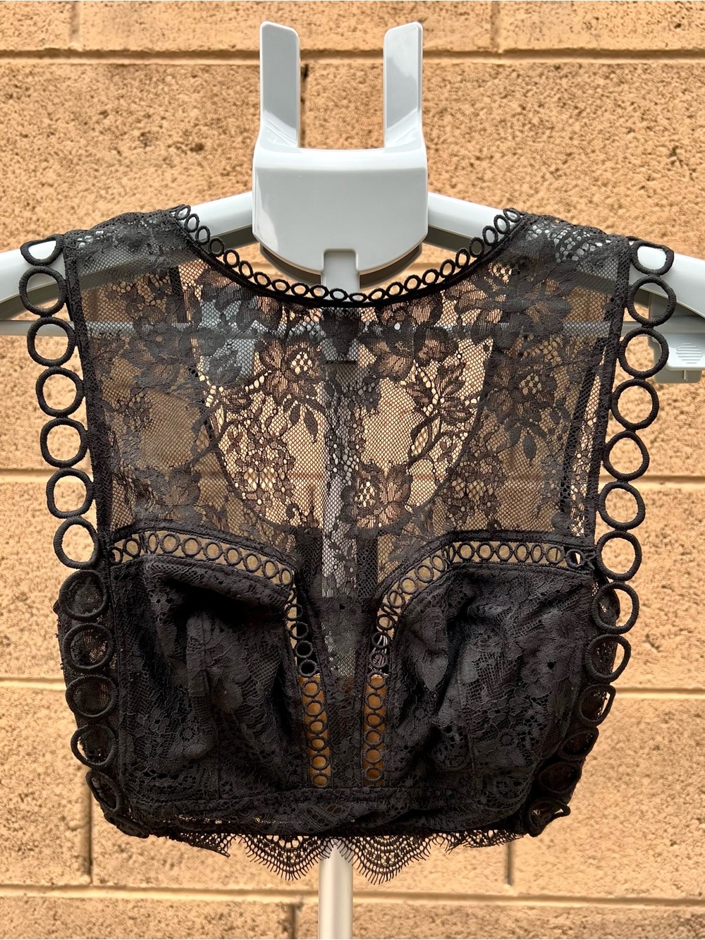NWOT Victoria's Secret Dream Angels Black Lace Crop Top Bralette